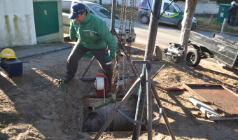 Se recuper un pozo de agua en la zona del Hospital